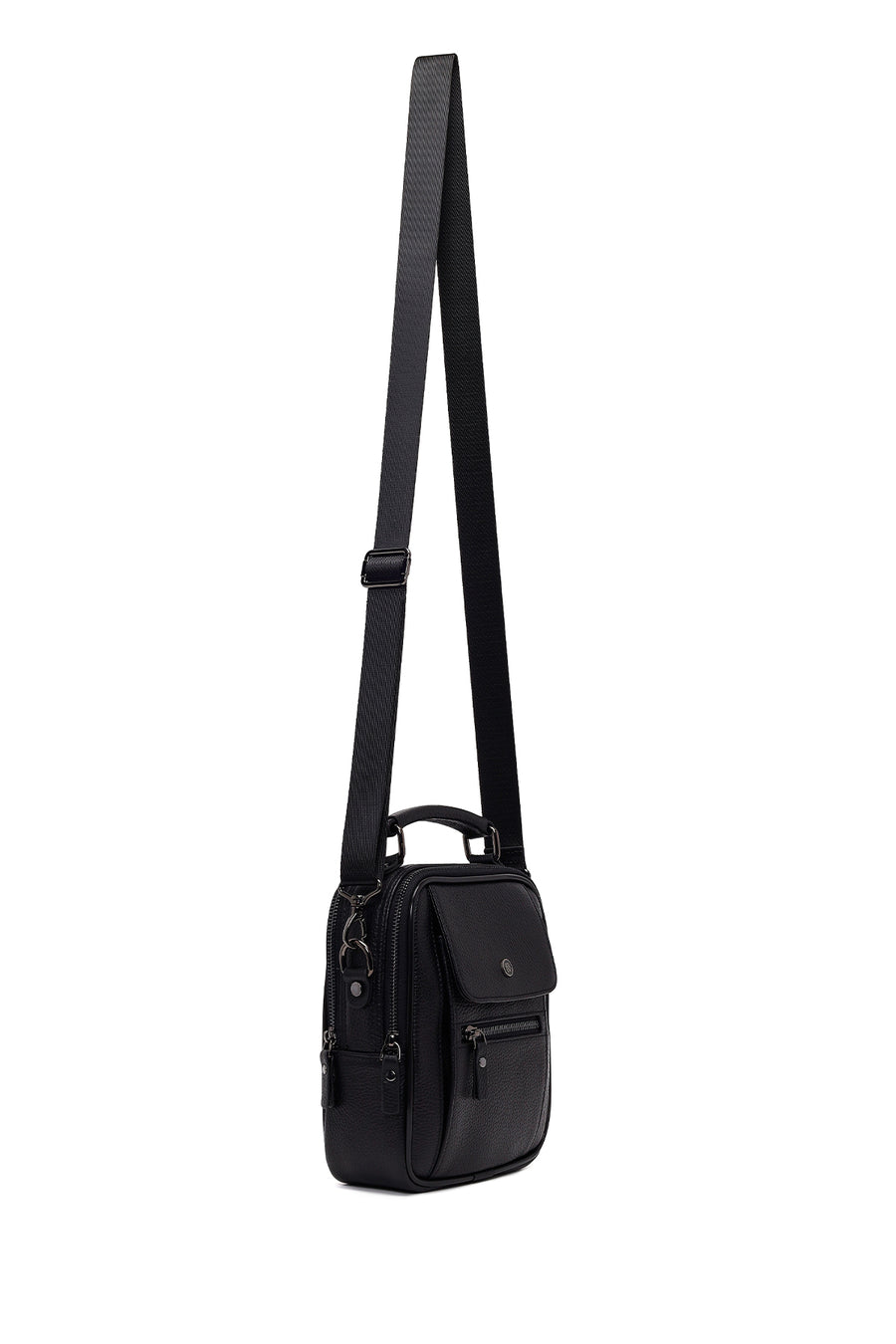 Male Black Leather Handbag