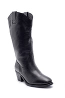 Women's Leather Heeled Boots | Derimod