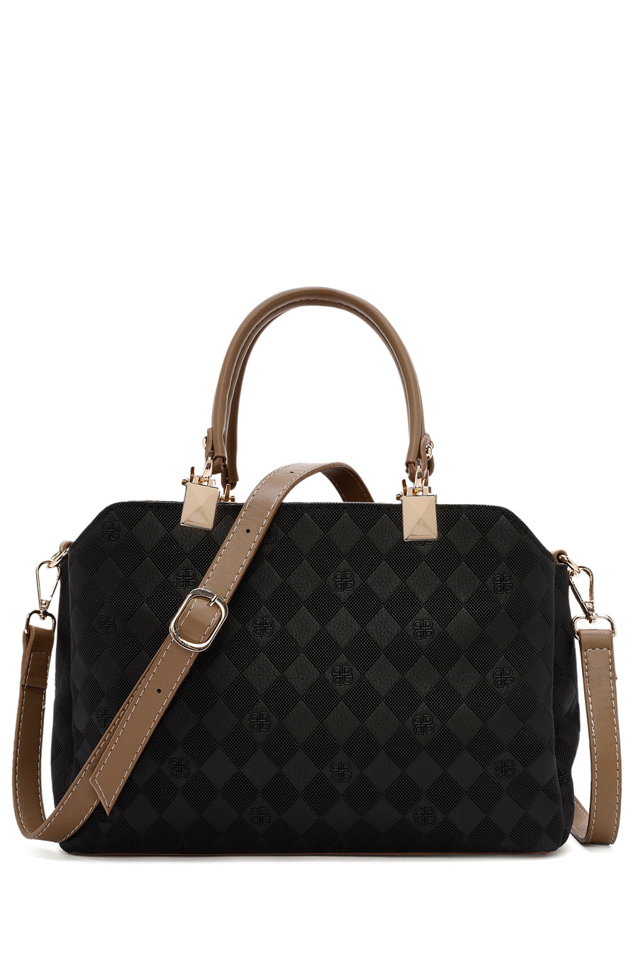 Women's Black Long Strap Printed Shoulder Bag 25SBD201226 | Derimod
