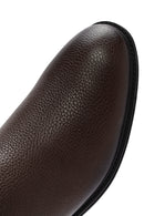 Male Brown Leather Casual Chelsea Boots | Derimod