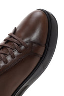 Men's Brown Lace-Up Leather Sneakers | Derimod