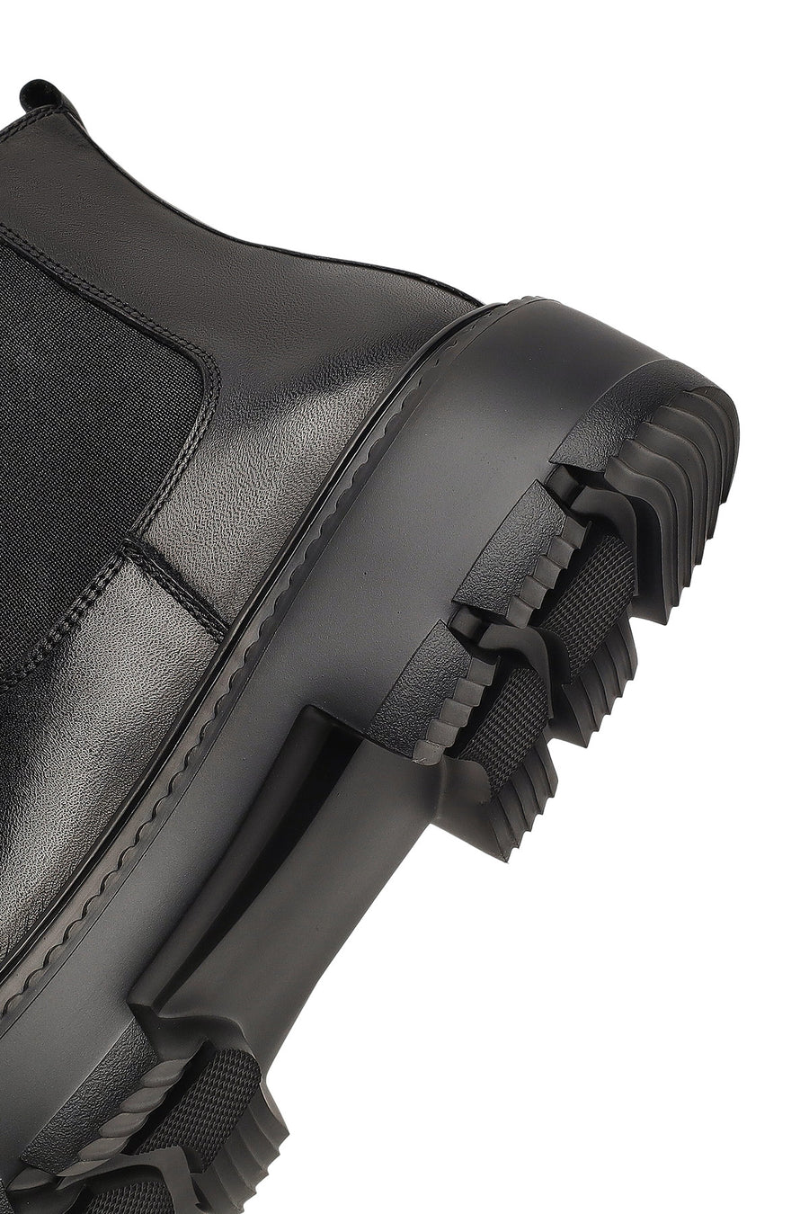 Men's Black Leather Chelsea Boot