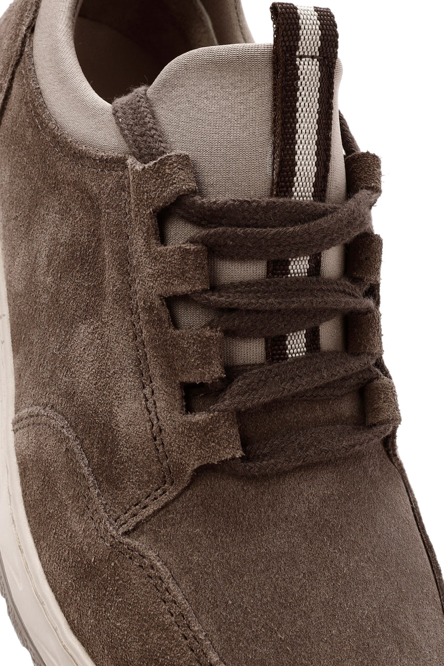 Kadın Vizon Bağcıklı Süet Deri Sneaker