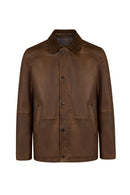 Windsor Male Mustard Suede Jacket | Derimod