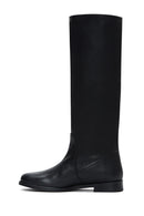 Women's Black Leather Classic Boots | Derimod