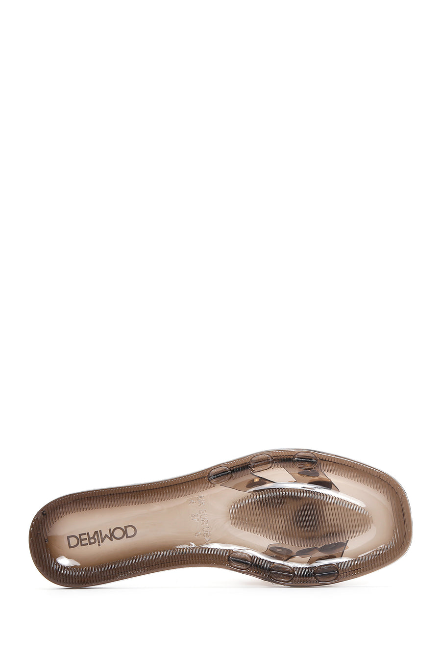 Women's Black Jelly Stone Slippers