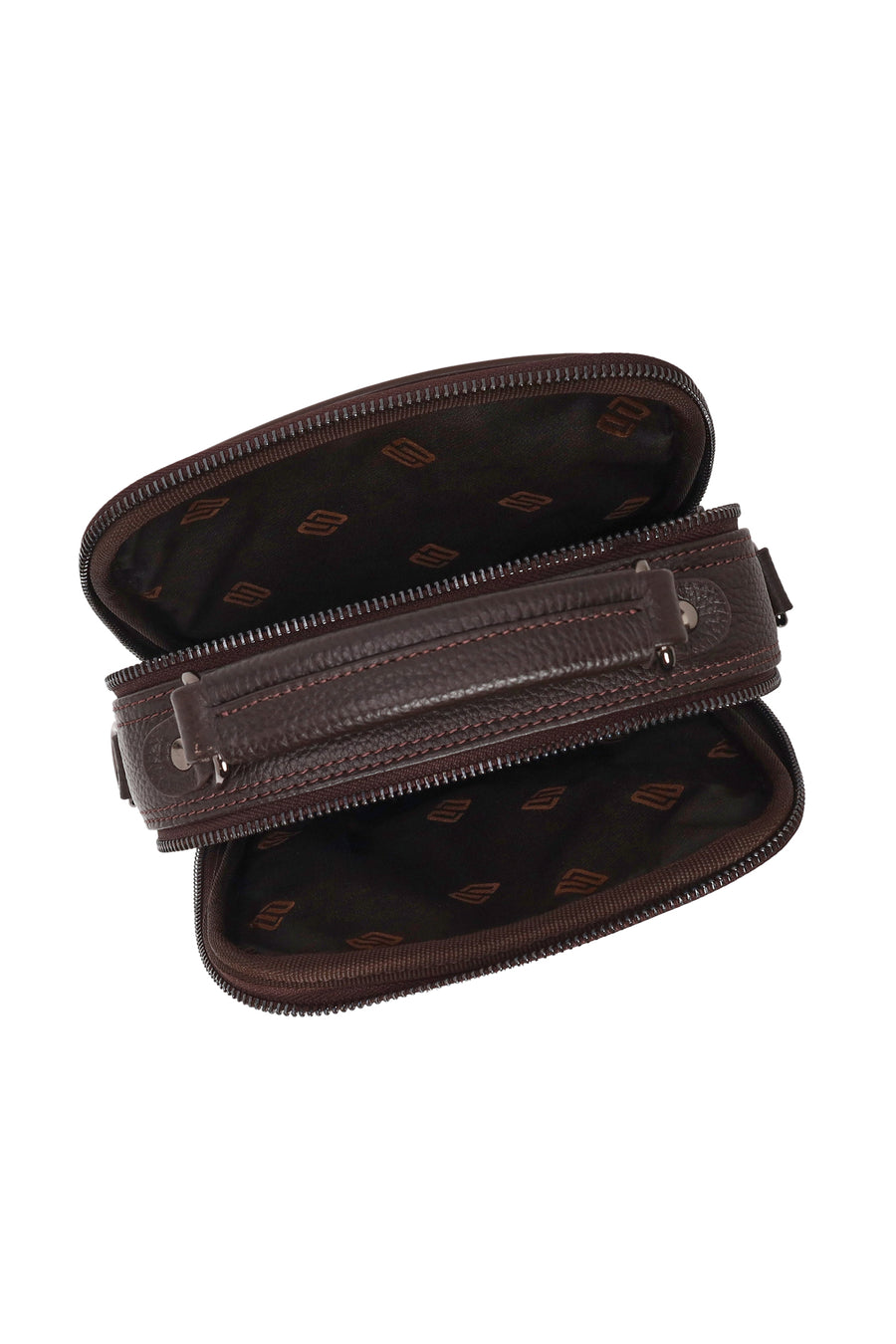 Male Brown Leather Handbag