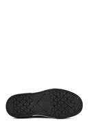 Erkek Siyah Bağcıklı Kalın Tabanlı Süet Deri Sneaker | Derimod
