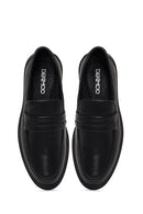 Erkek Siyah Deri Casual Loafer | Derimod