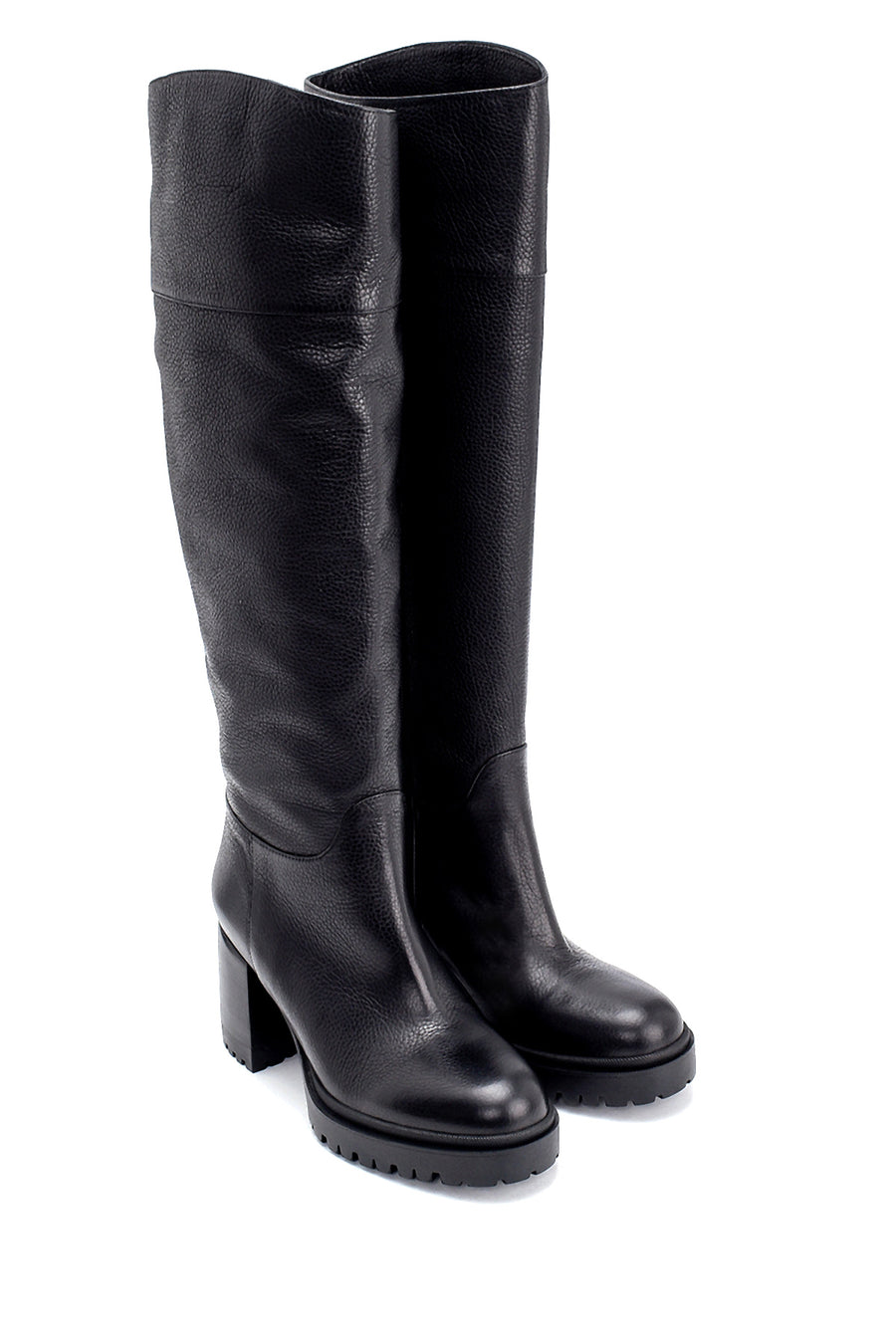 Women's Leather Heeled Boots