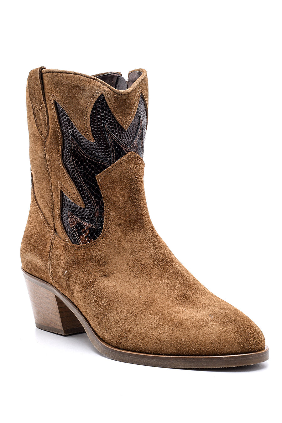 Women's Suede Leather Cowboy Boots