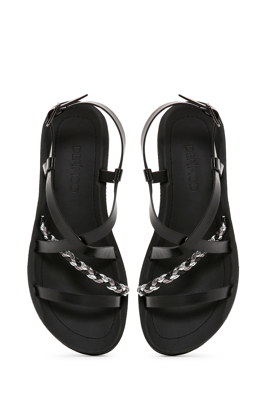 Women's Black Ankle Strap Sandals