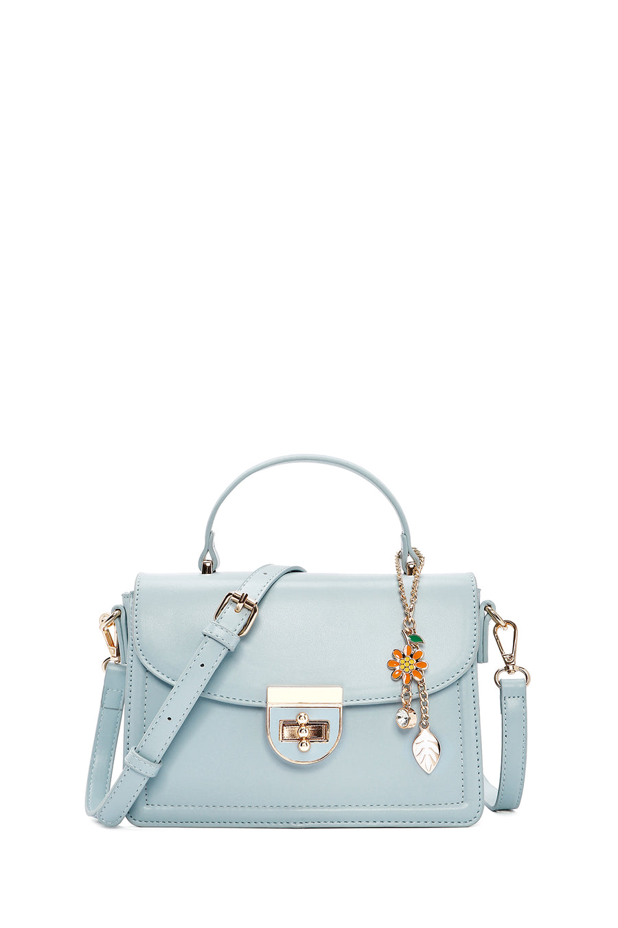 Women's Blue Long Strap Crossbody Bag with Accessory Detail 26SBD261318 | Derimod