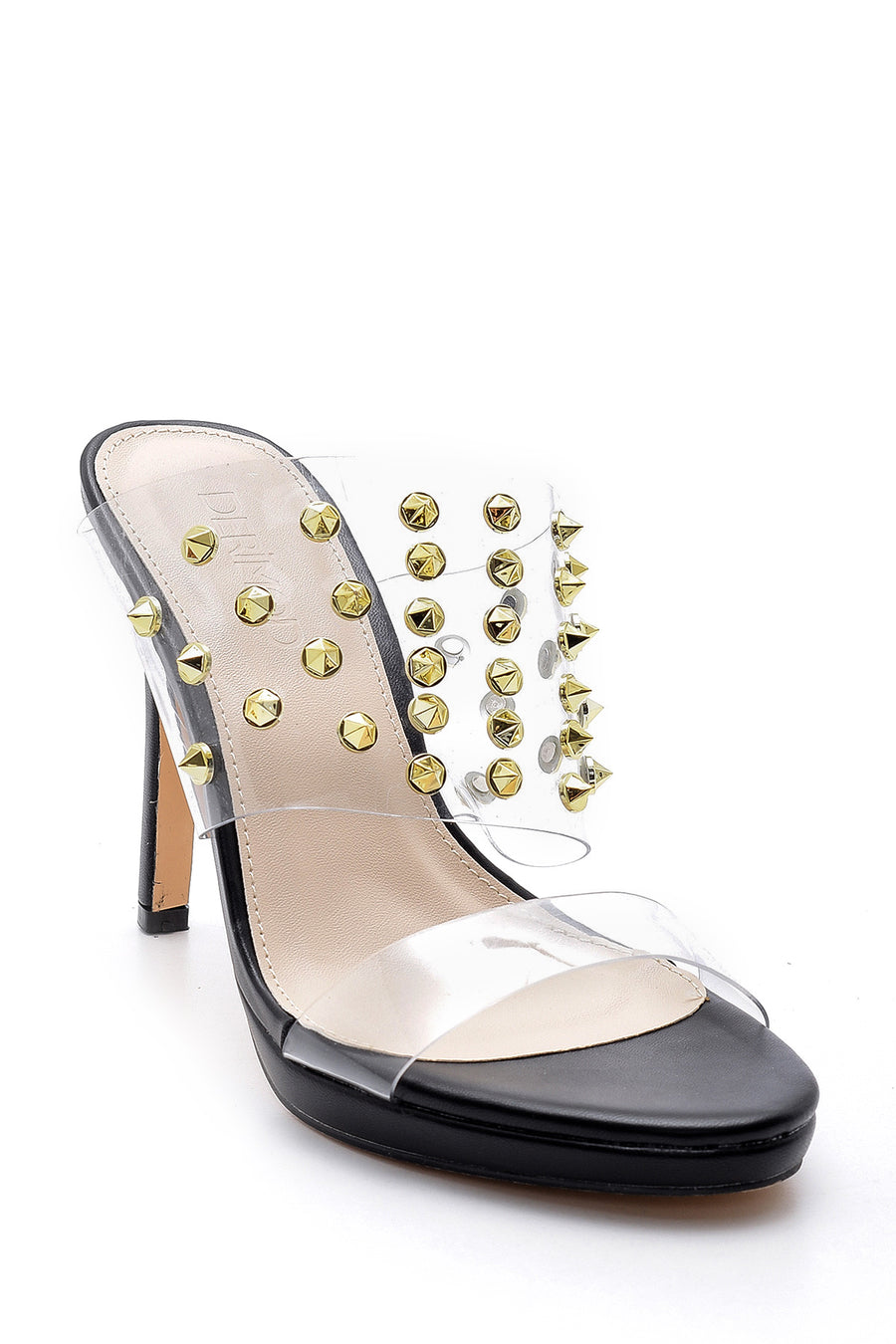 Women's Studded Detailed Heeled Slippers