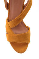Women's Suede Platform Heeled Shoes | Derimod