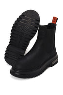 Harley Davidson Woman Black Mourir Leather Chelsea Boots | Derimod