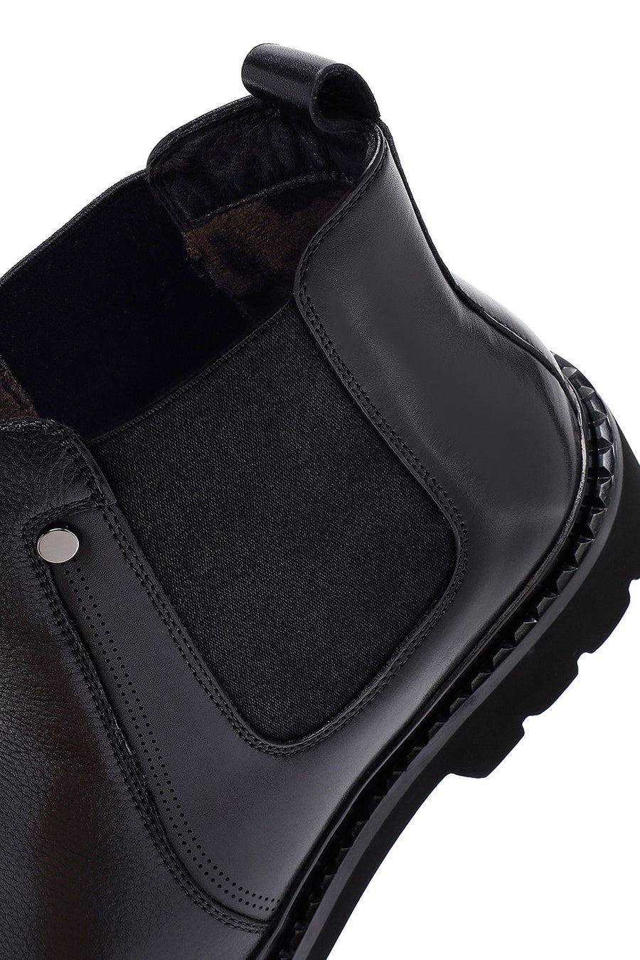 Male Black Leather Chelsea Boots