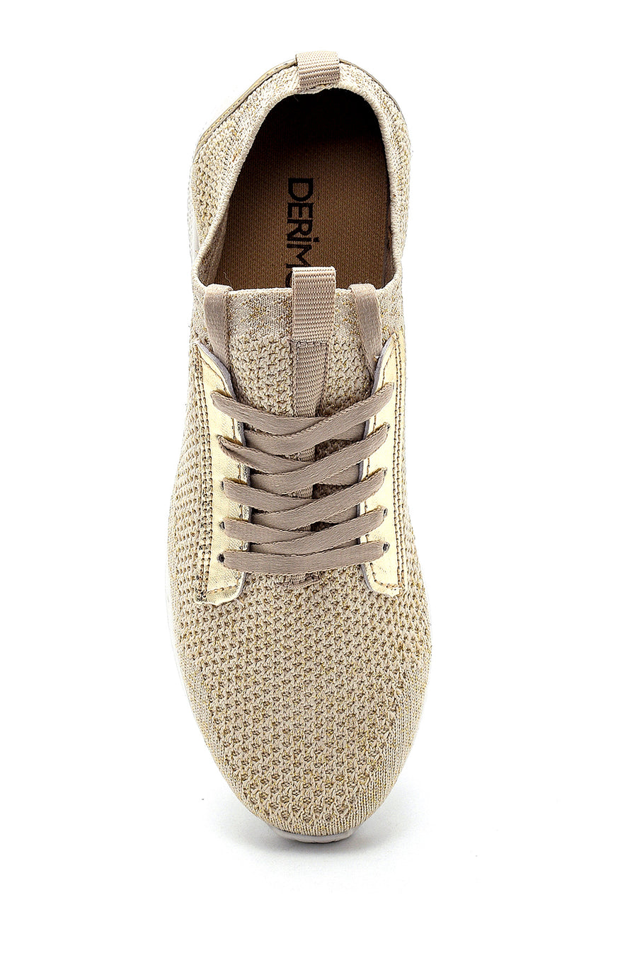 Kadın Altun Desenli Sneaker