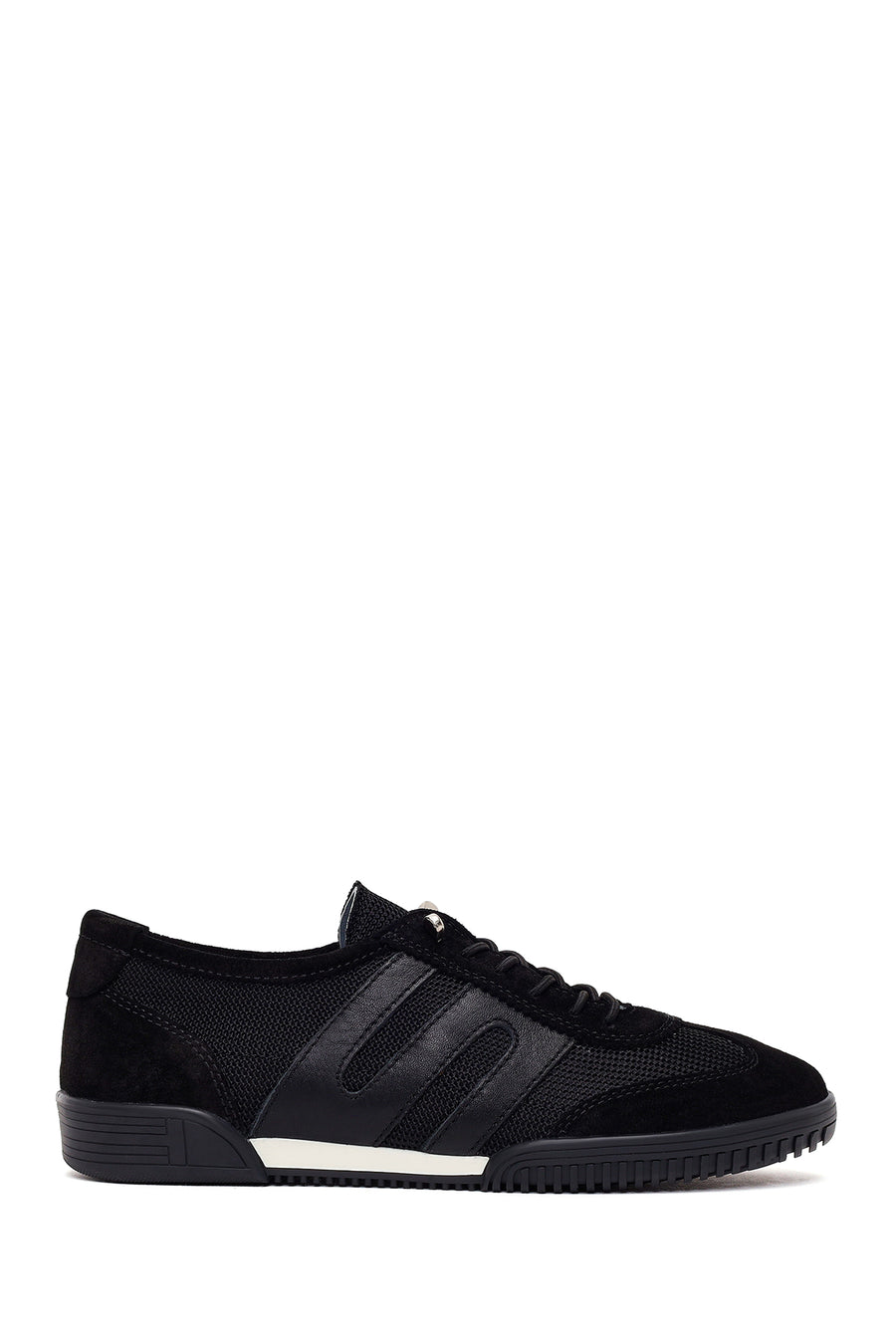 Woman Black Lace-Up Leather Sneaker 26PFD511014 | Derimod