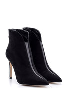 Women's Heeled Suede Leather Boots | Derimod