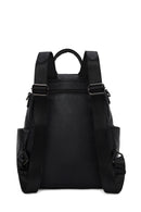 Woman Black Long-Strap Backpack | Derimod
