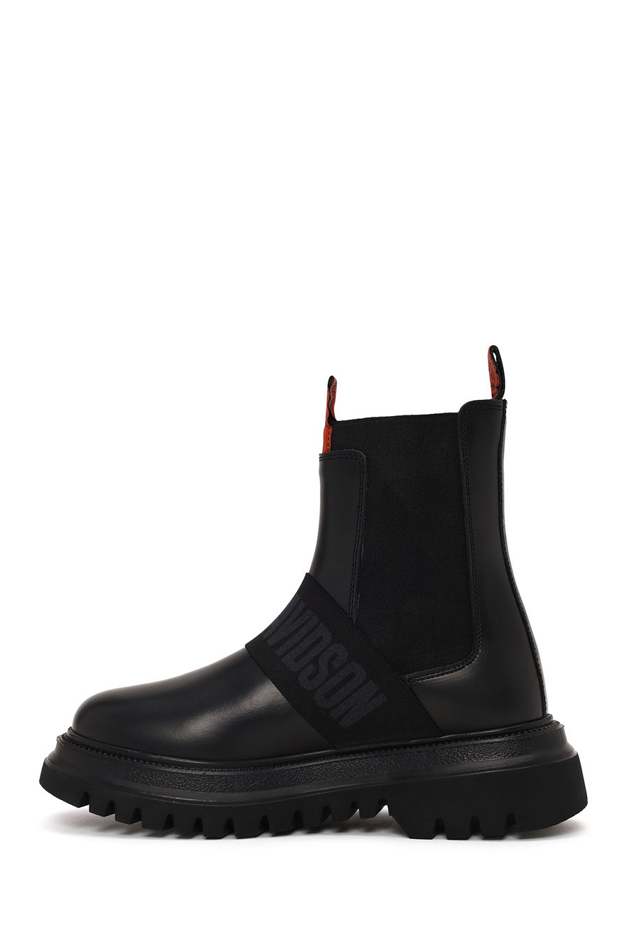 Harley Davidson Woman Black Nefud Thick-Soled Leather Chelsea Boots