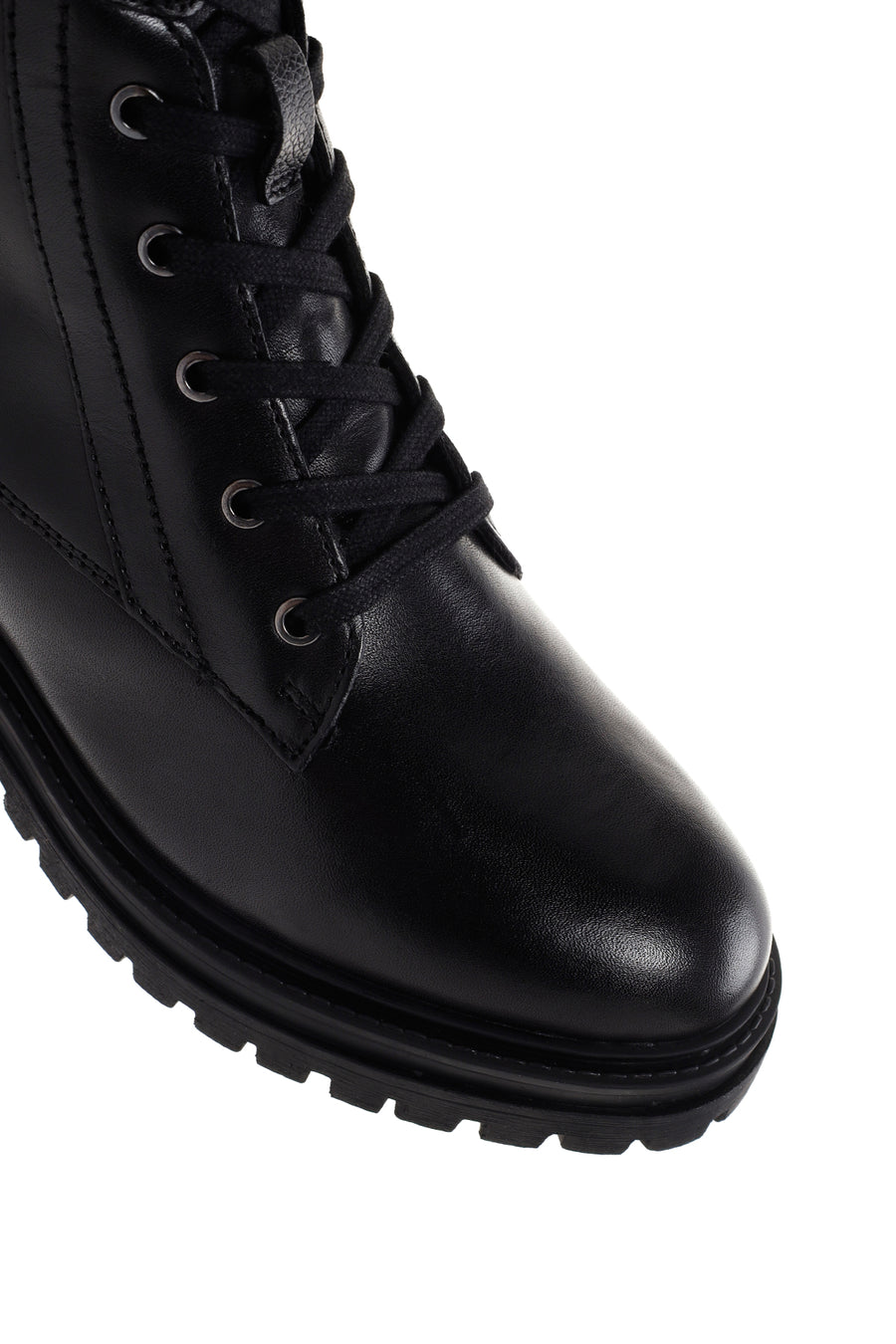 Geox Women's Black Zippered Leather Boots