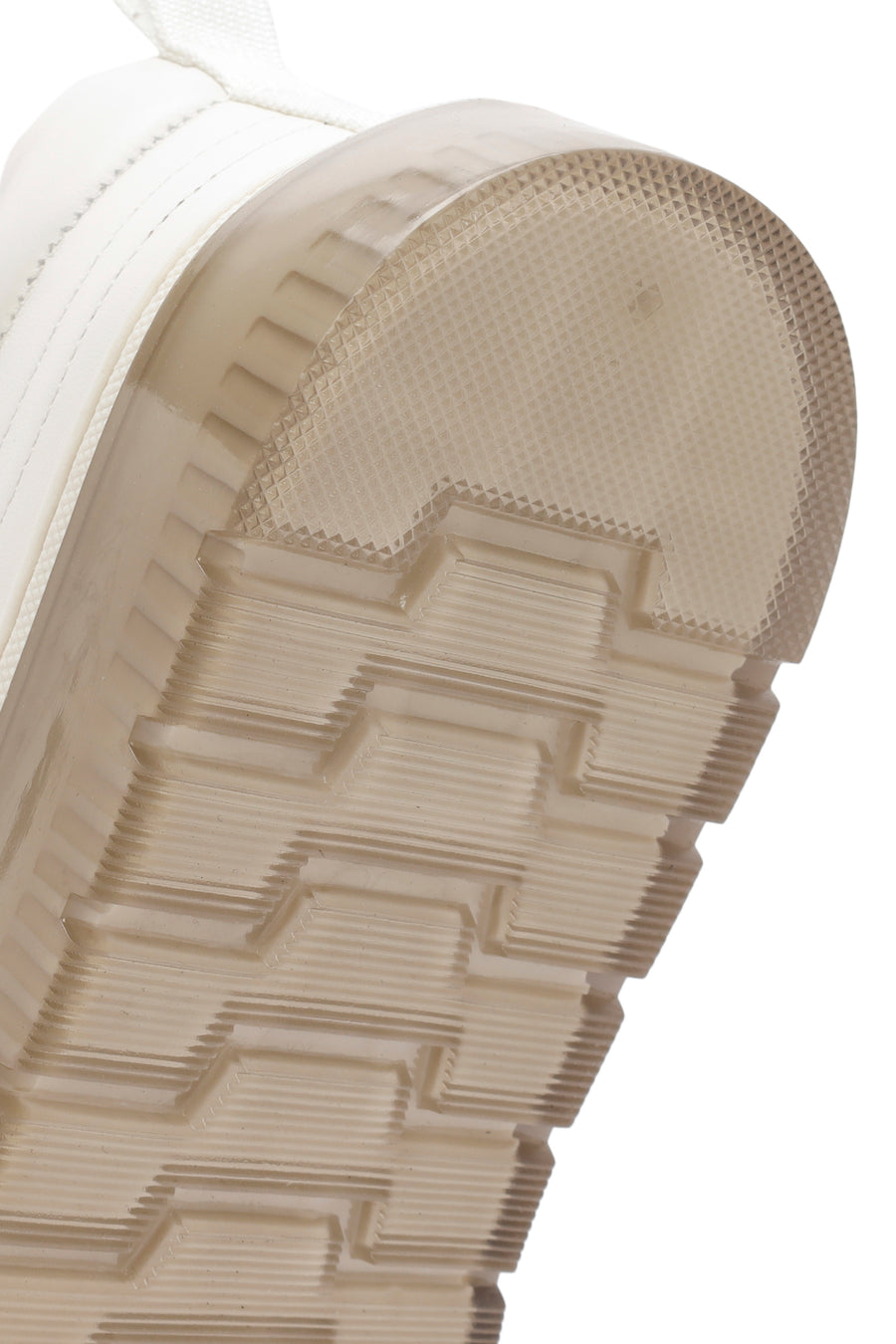 Erkek Beyaz Bağcıklı Deri Sneaker