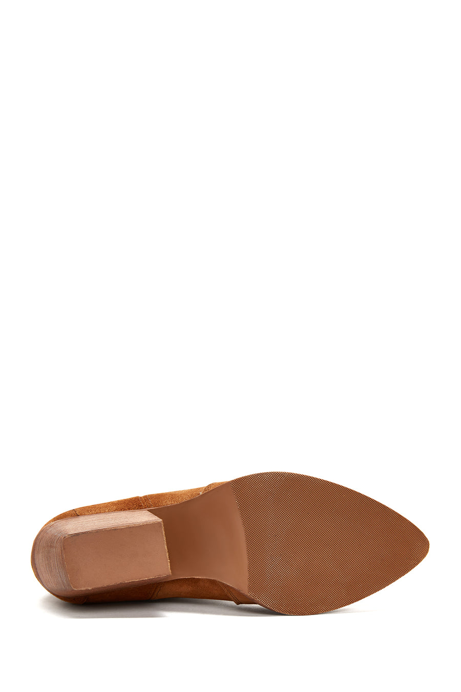 Women's Beige Suede Leather Cowboy Heeled Boots