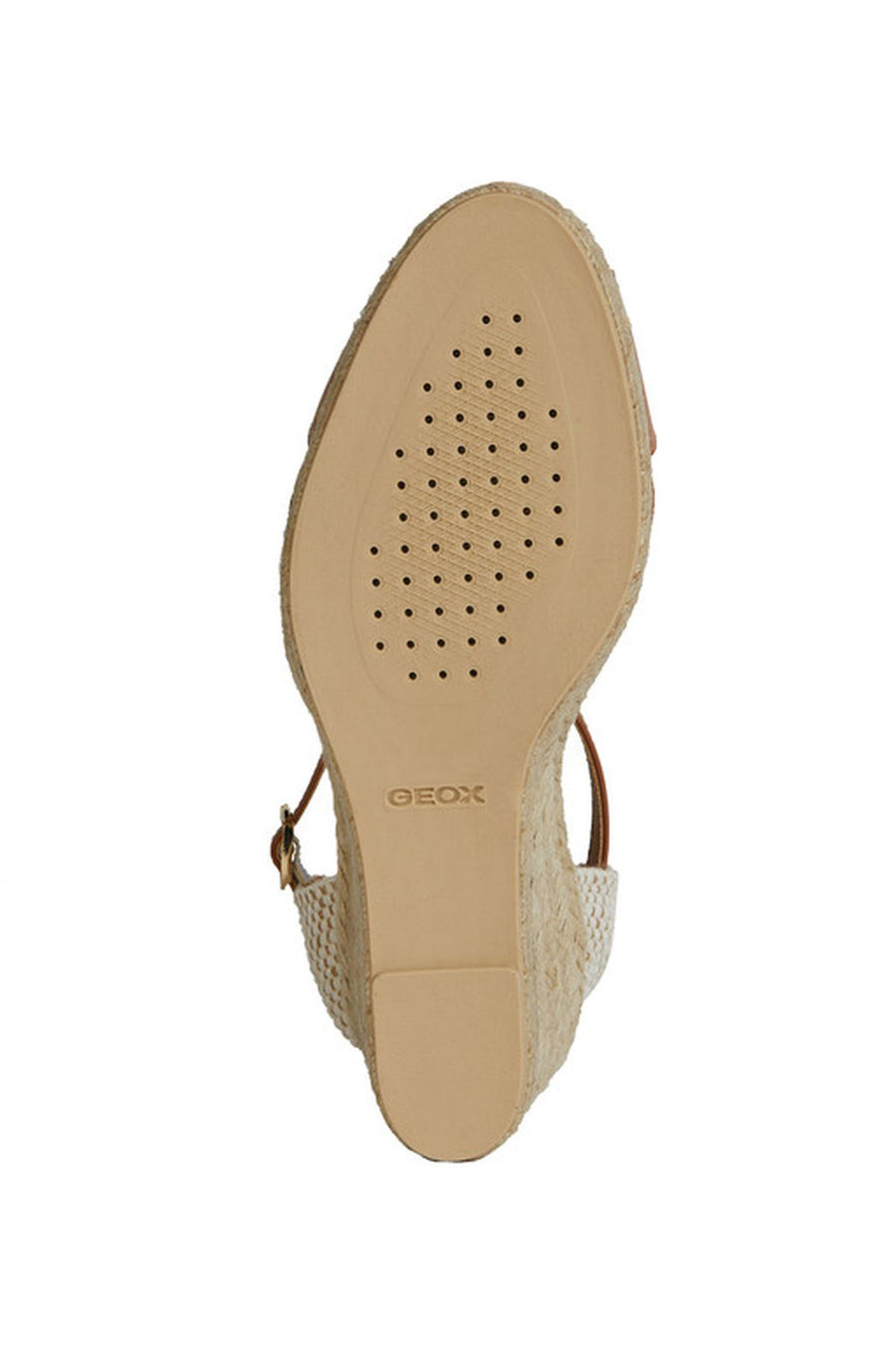 Geox Women's Brown Gelsa Wedge Heels Suede Leather Espadrille