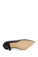 Women's Black Leather Stiletto | Derimod