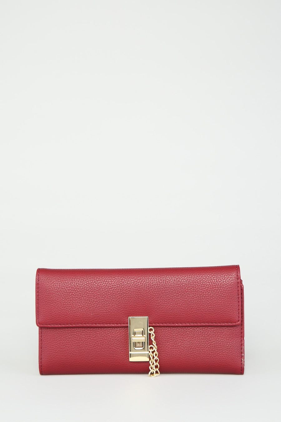 Women's Burgundy Faux Leather Wallet