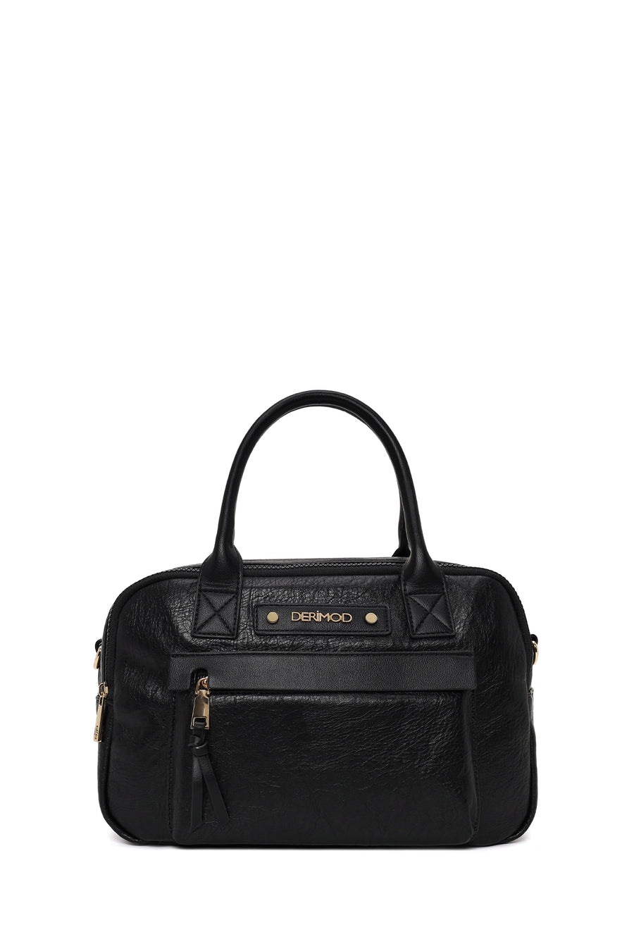Woman Black Long-Strap Casual Shoulder Bag