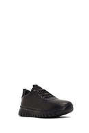 Kadın Siyah Bağcıklı Deri Sneaker | Derimod
