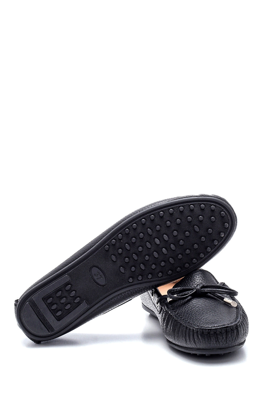 Women's Leather Bow Loafer