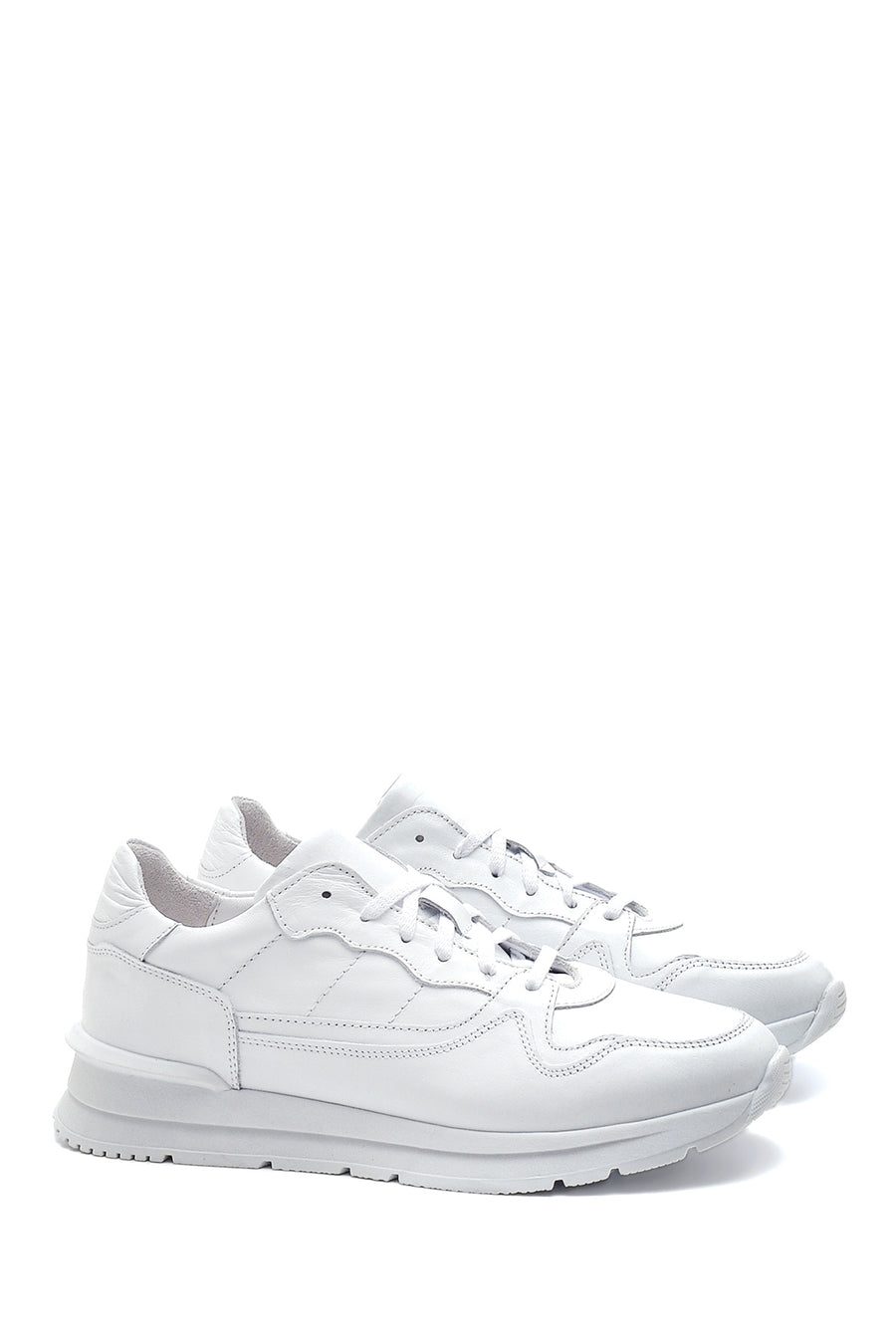 Men's White Leather Sneaker