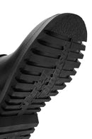 Harley Davidson Women's Black Sahara Zipper Leather Boots | Derimod