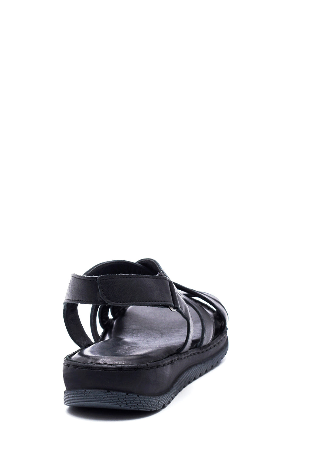 Kadın Siyah Deri Comfort Sandalet