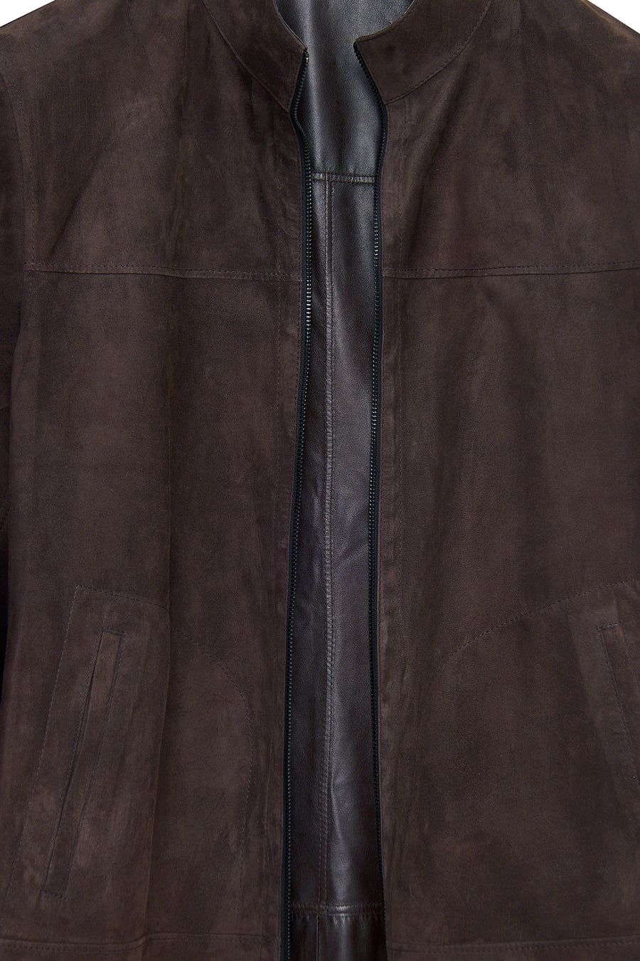 Clint Men's Brown Suede Double-Sided Leather Jacket