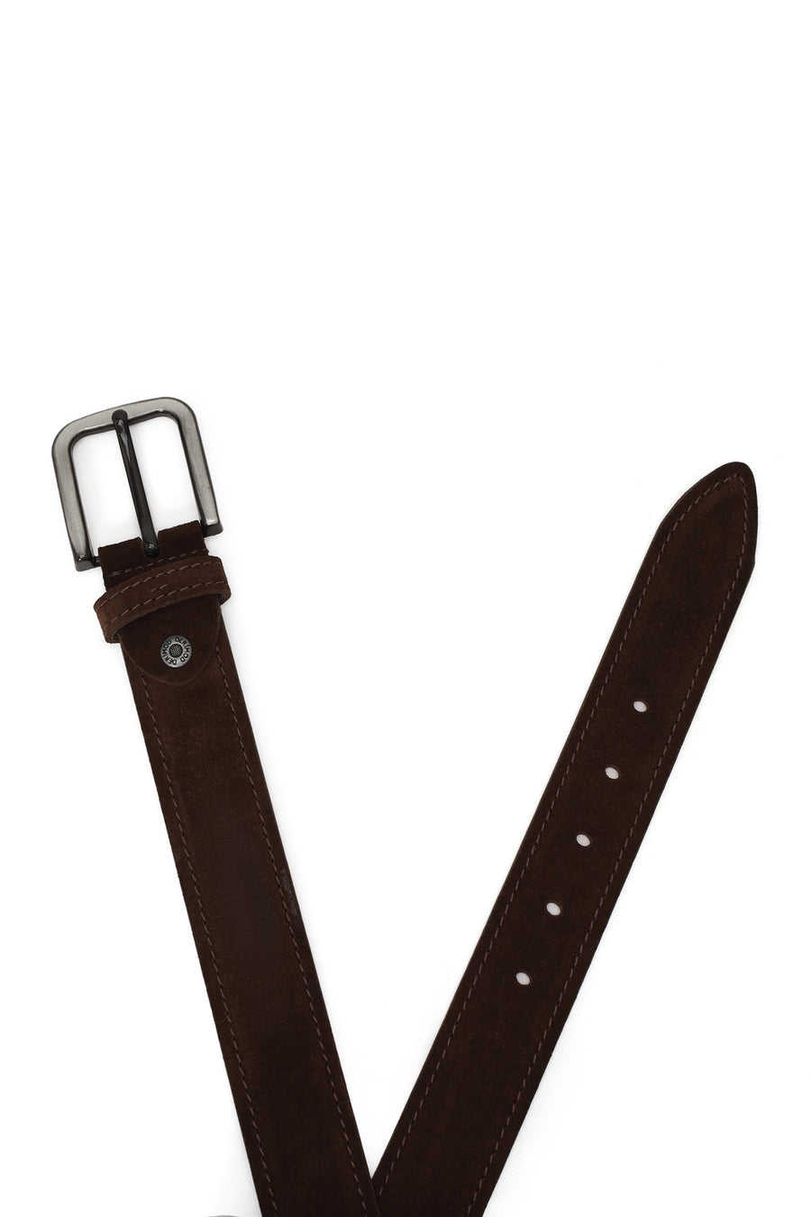 Male Brown Suede Belt