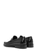Men's Black Leather Classic Loafer | Derimod
