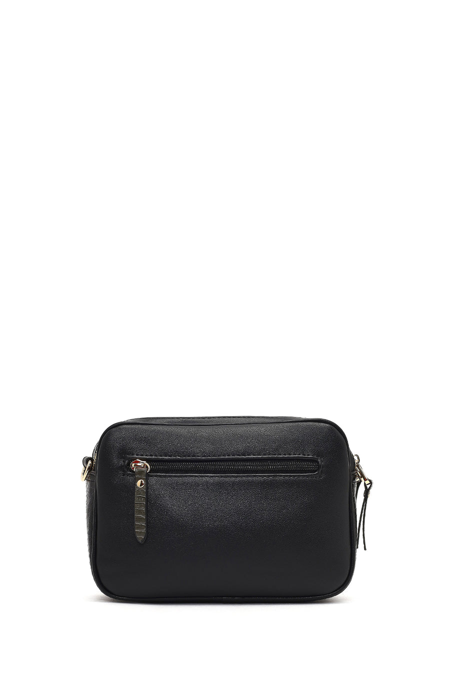 Woman Black Long-Strap Crossbody Bag