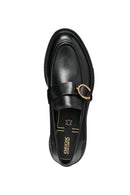Geox Kadın Siyah Walk Pleasure Deri Maskülen Loafer | Derimod