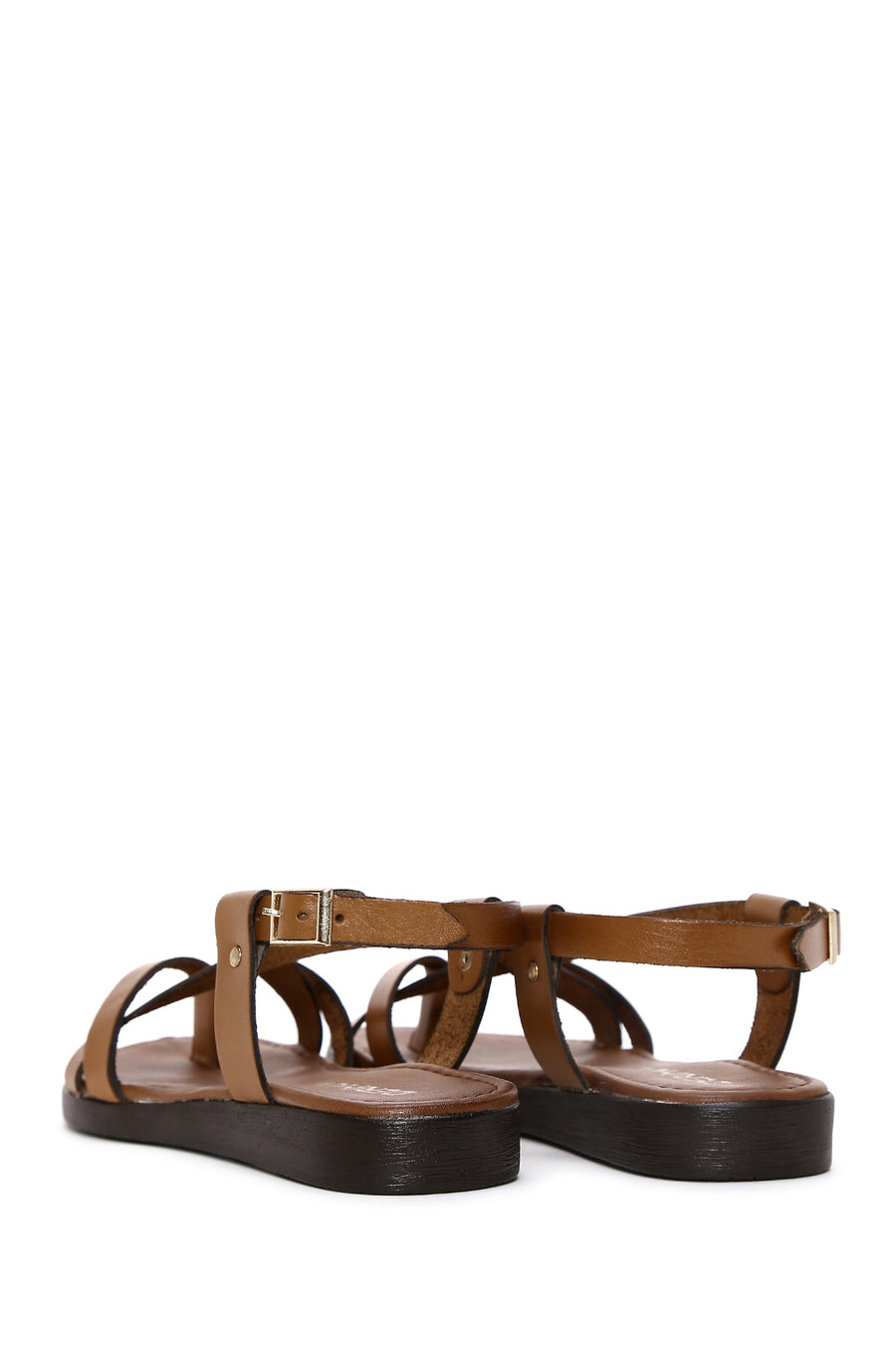 Women's Tan Flip-Flop Leather Bodrum Sandals