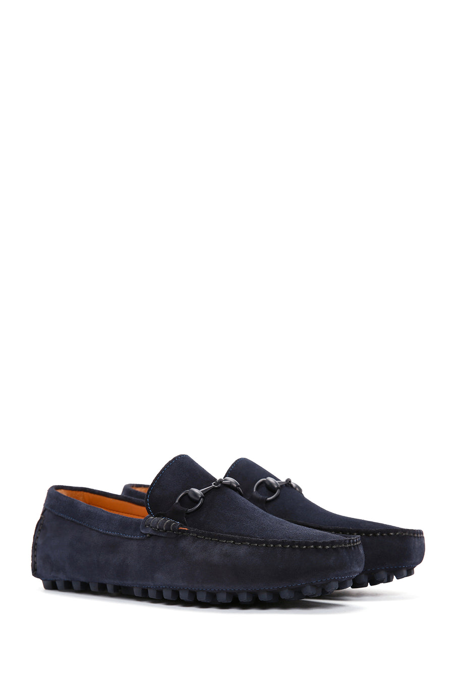 
Men's Navy Blue Suede Leather Loafer
