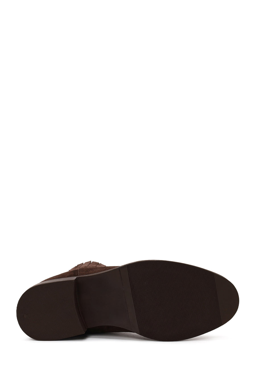 Woman Brown Buckled Suede Chelsea Boots