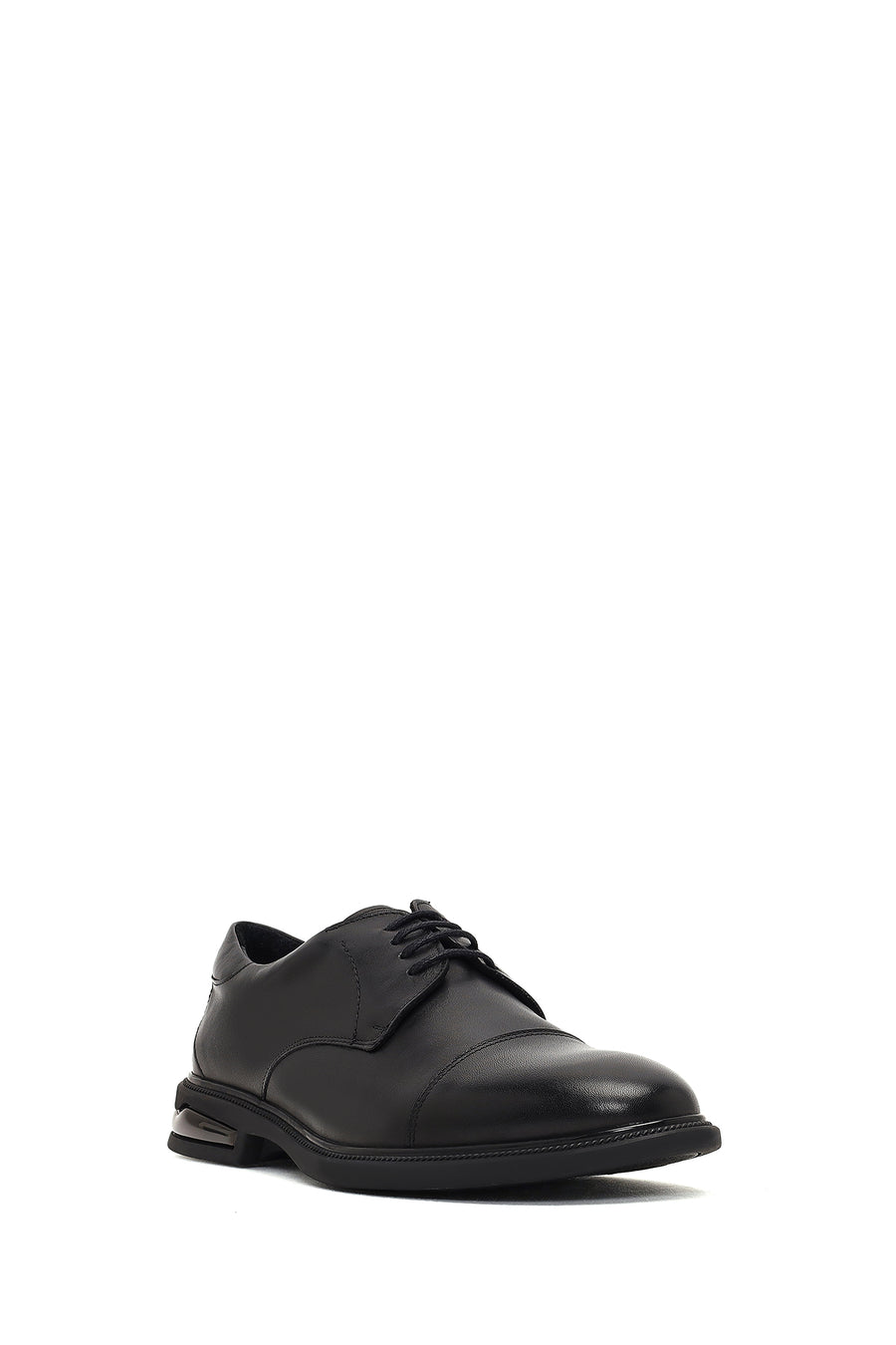 Men's Black Lace-up Leather Casual Shoes