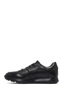 Men's Black Lace-Up Leather Sneaker | Derimod