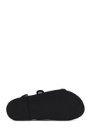 Women's Black Stone Buckle Sandals | Derimod