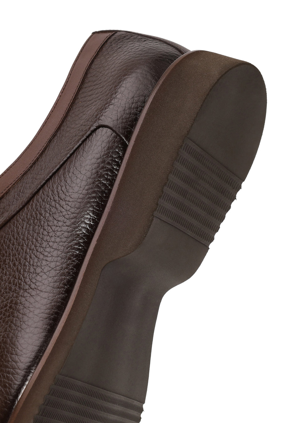 Men's Brown Lace-up Leather Casual Shoes